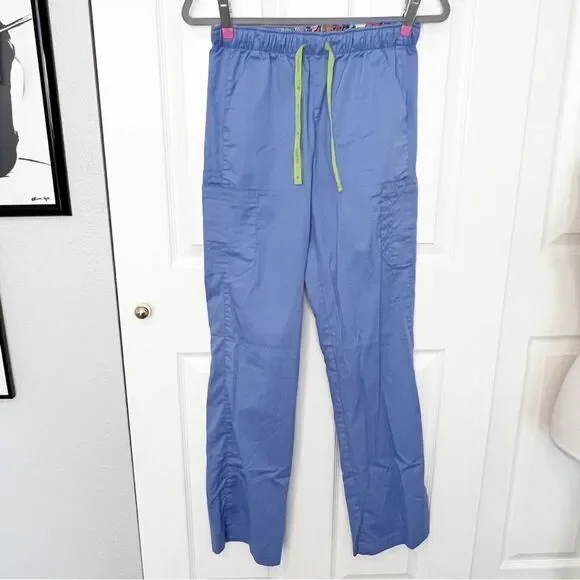 Vera Bradley Blue Scrubs Pants for Nurses or Medical Staff Size Small - Picture 2 of 8